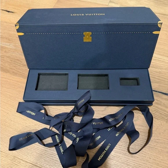 Louis Vuitton Dark Blue Box with Gold Details - Picture 5 of 6